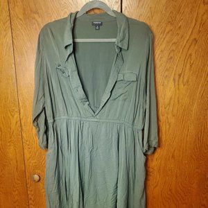 Torrid challis shirt dress